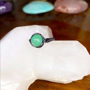 Green aventurine mini ring
